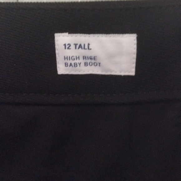 Tall Size 12 Gap High Rise baby Boot cut Tall trouser pants - Picture 7 of 16